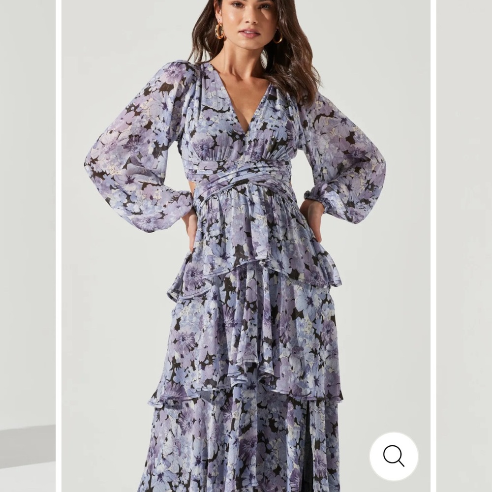 ASTR Anora Floral Tiered Maxi Dress